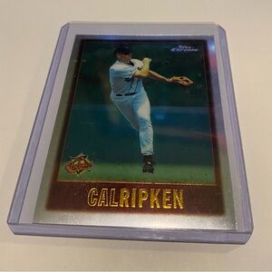 Cal Ripken Jr 1997 Topps Chrome Baseball Card # 140 Vintage Collectible